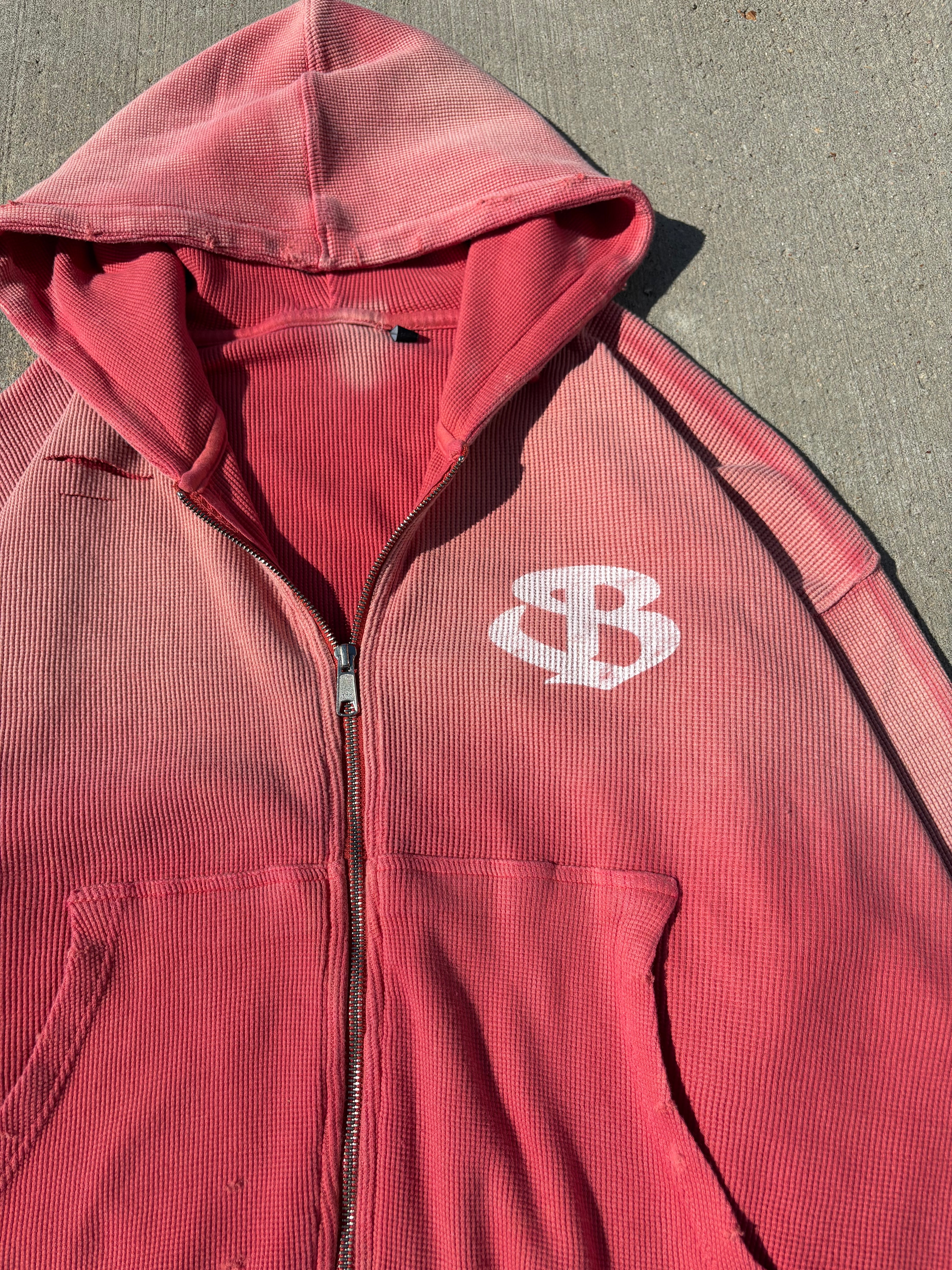 Coral Thermal Zip-up