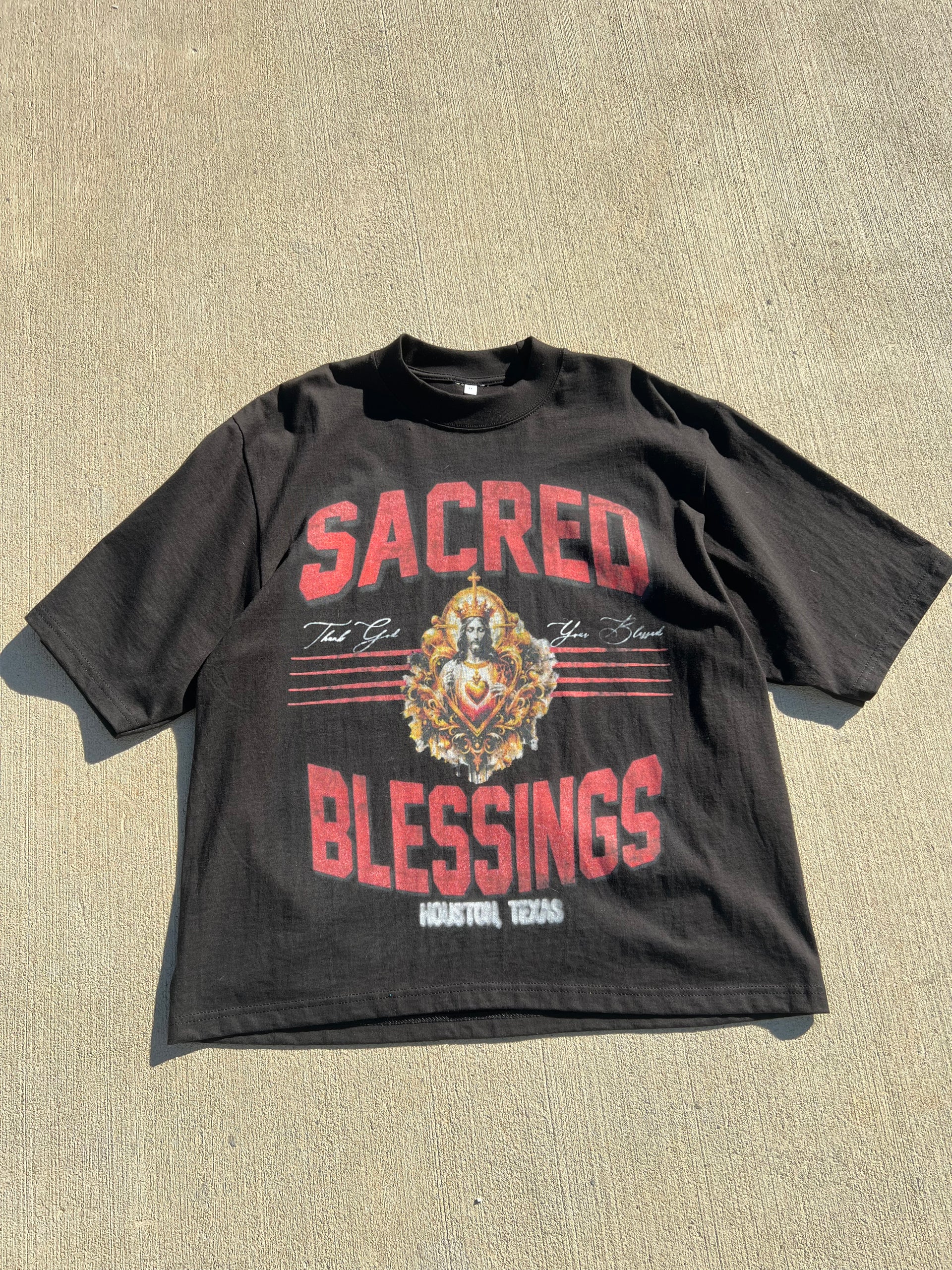 “HTX SACRED HEART“ black