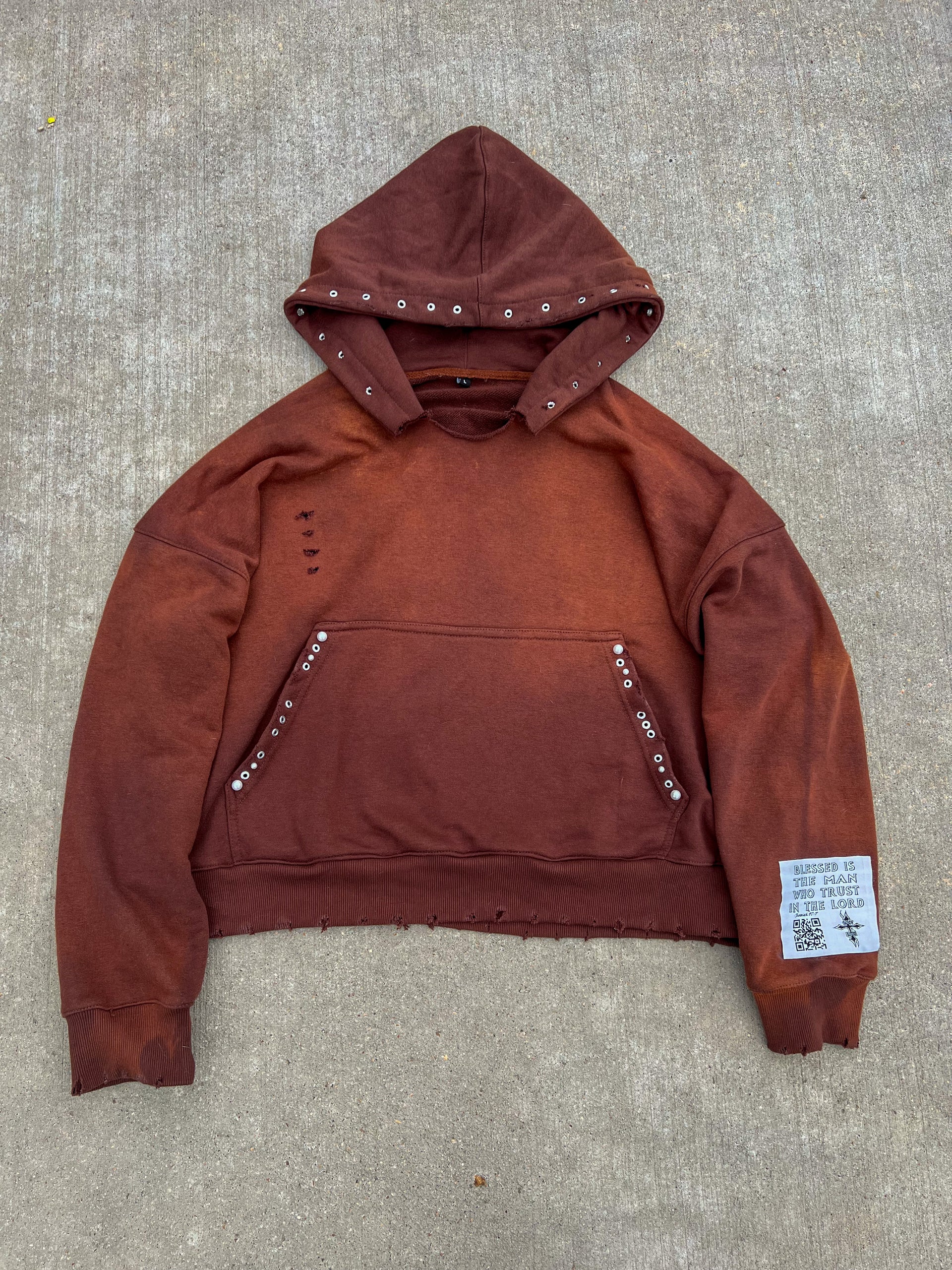 Hand Set Pullover Hoodie
